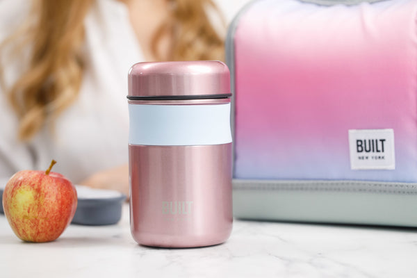 BUILT Tiempo Insulated Food Flask, 490ml, Rose Pink image 5