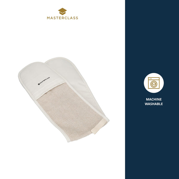MasterClass Deluxe Professional Double Oven Glove - Cream image 7