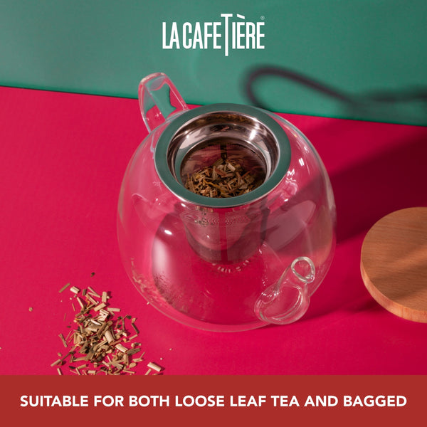 La Cafetière Rialto Glass Teapot, 4 Cup, 1.2L image 11