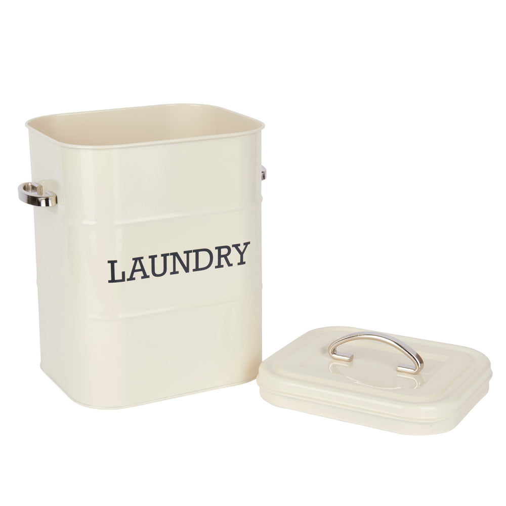 Living Nostalgia Antique Cream Laundry Tin
