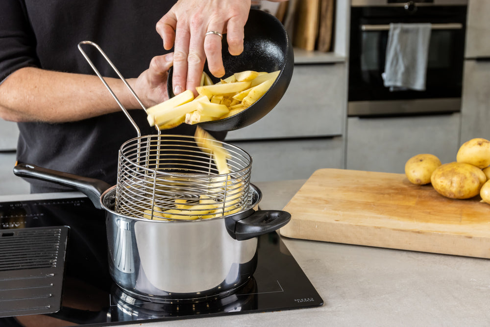 KitchenCraft Stainless Steel Large Chip Fryer and Basket