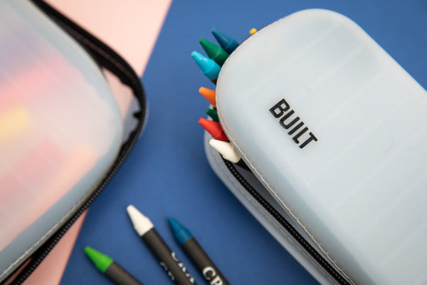 BUILT Silicone Bag with Zip for Snacks, Pencils and More, 16 x 9cm BPA-Free Reusable Storage Pouch image 2