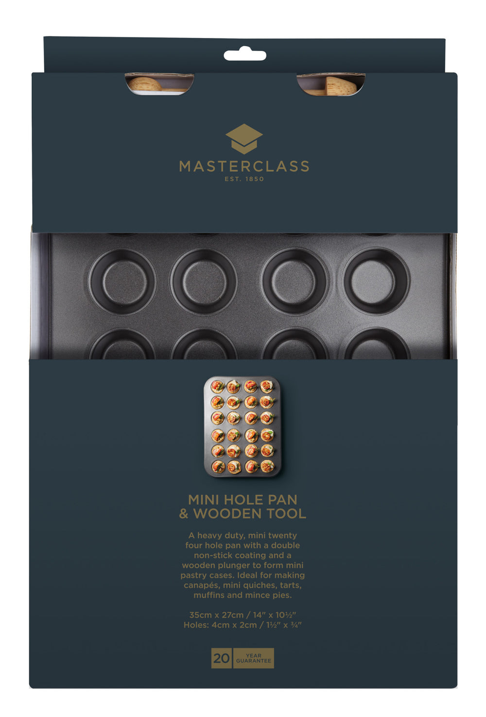 MasterClass Non-Stick 24 Hole Mini Tin