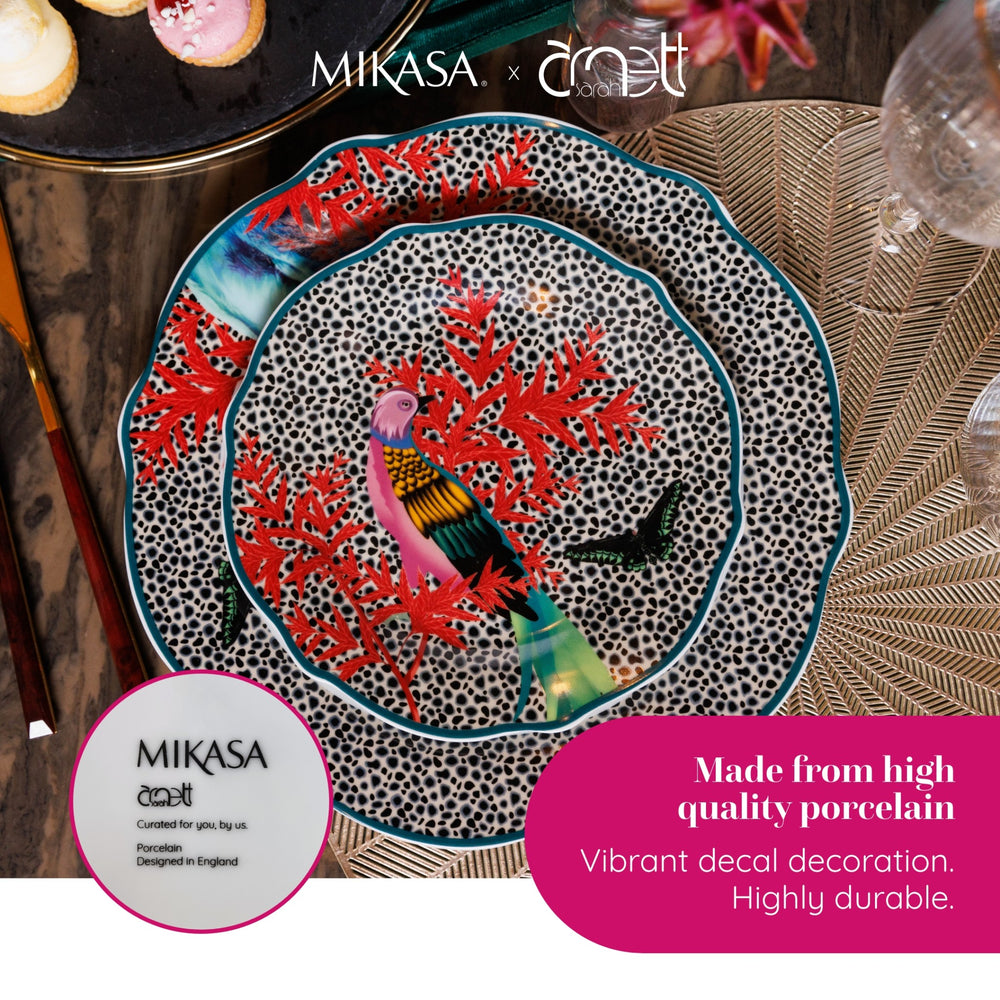 Mikasa x Sarah Arnett Porcelain Side Plate, Set of 4, 19cm