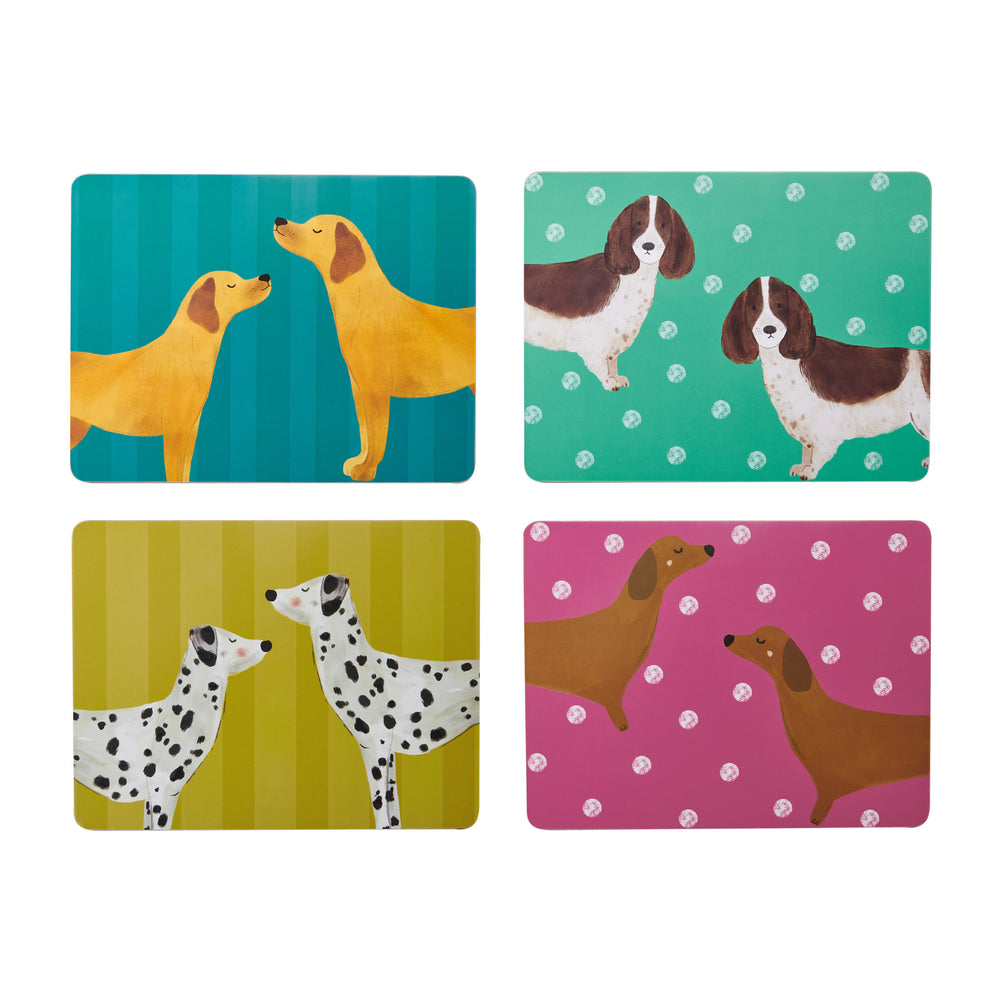 Creative Tops Dog Print Set of 4 Rectangle Placemats, 30 x 22.5CM image 1