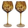 3pc Bar Accessories Set including Tortoiseshell Patterned Gin Glasses and Copper Finish Stainless Steel Jigger image 4
