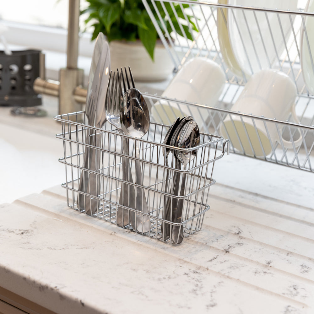 KitchenCraft Hook Over Cutlery Draining Basket