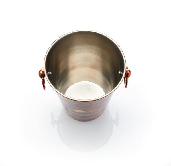 BarCraft Stainless Steel Sparkling Wine Bucket with Iridescent Copper Finish image 3