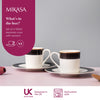Mikasa Luxe Deco China Espresso Cups and Saucers, Set of 2, 100ml image 9