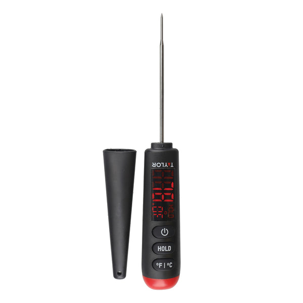 Taylor Pro Digital Food Thermometer Probe with Bright LED Display, Plastic / Stainless Steel - Black image 3