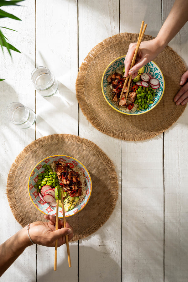 Mikasa Blue Mosaic Stoneware Bowl, 21cm image 7