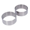 KitchenCraft Set of Two Stainless Steel Large Cooking Rings image 2