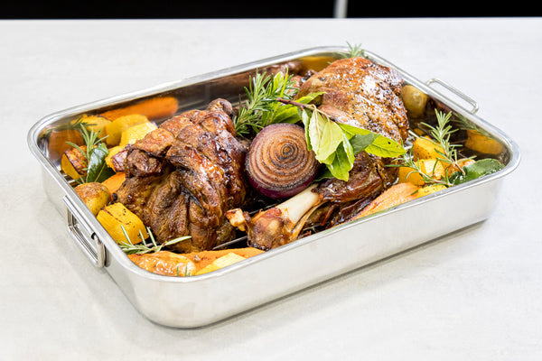 KitchenCraft Stainless Steel 43cm x 31cm Roasting Pan image 2