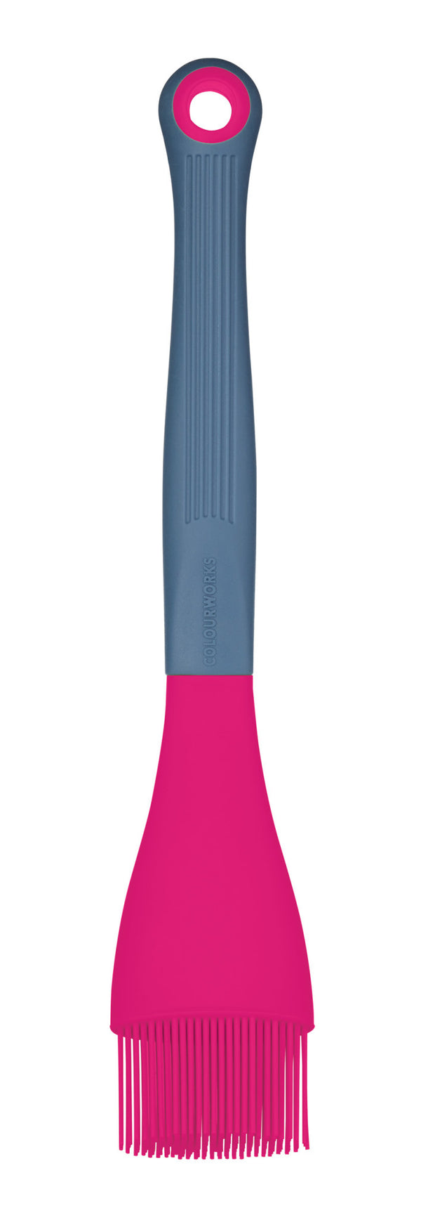 Colourworks Brights Set with Pizza Cutter, Angled Pastry Brush, Slotted Spoon and 