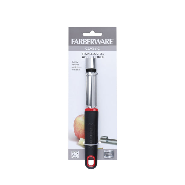 Farberware Serrated Apple Corer / Fruit Core Remover, Stainless Steel / Plastic, 20 cm x 2.5 x 2 cm (8