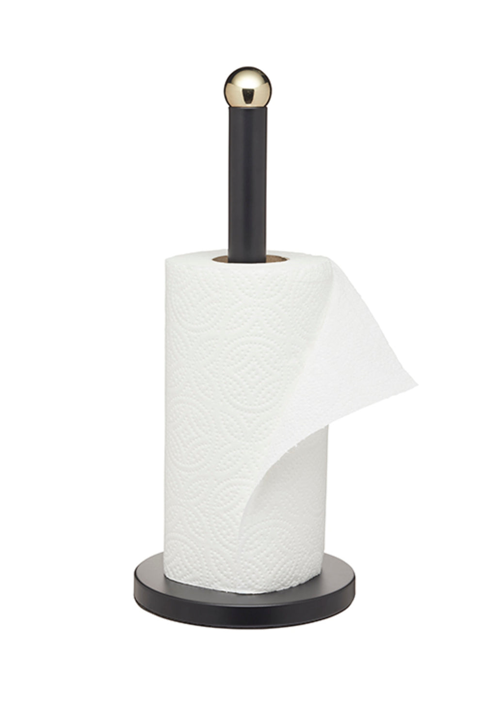 MasterClass Stainless Steel Matt Black and Brass Finish Towel Holder