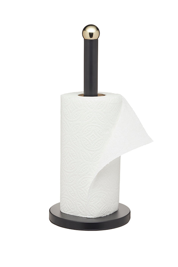 MasterClass Stainless Steel Matt Black and Brass Finish Towel Holder image 4