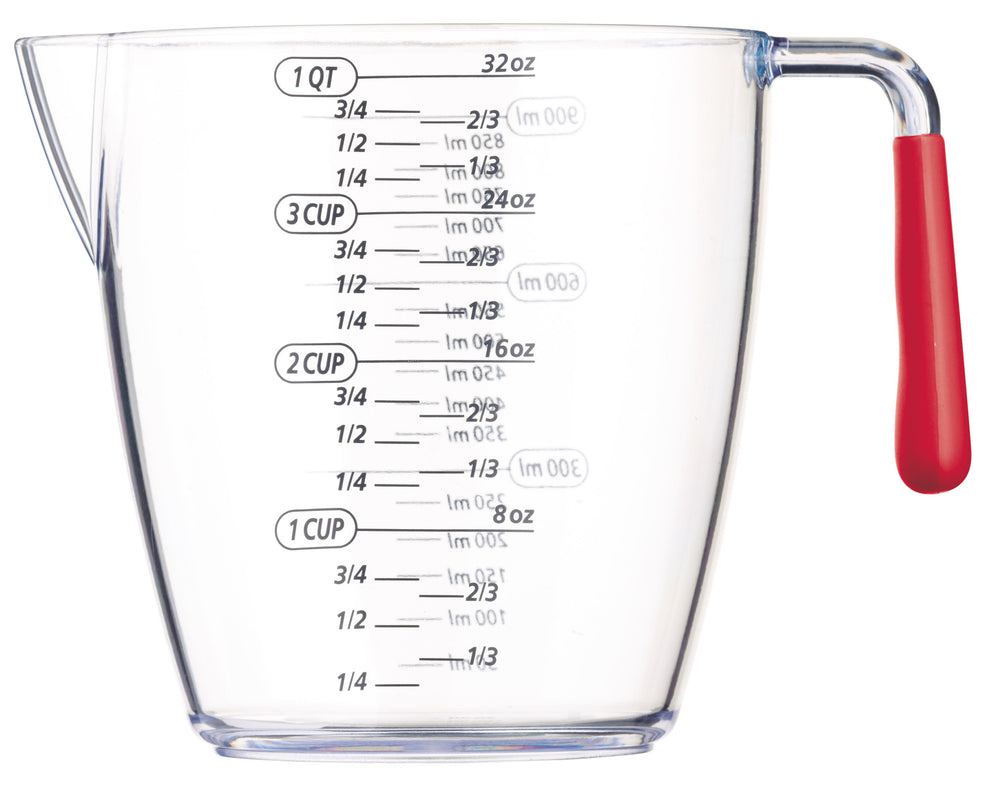 Measuring Blocks Red Colourworks 3 Piece Red Acrylic Measuring Jug Set – CookServeEnjoy