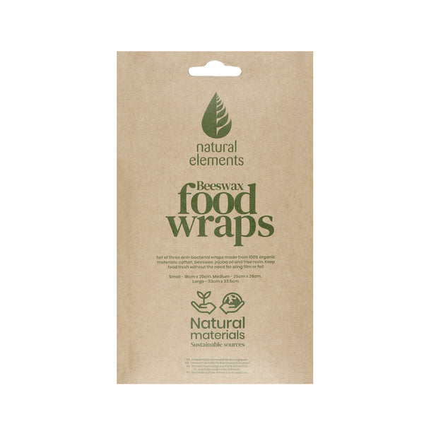 Natural Elements Eco-Friendly Set of Three Beeswax Food Wraps image 3