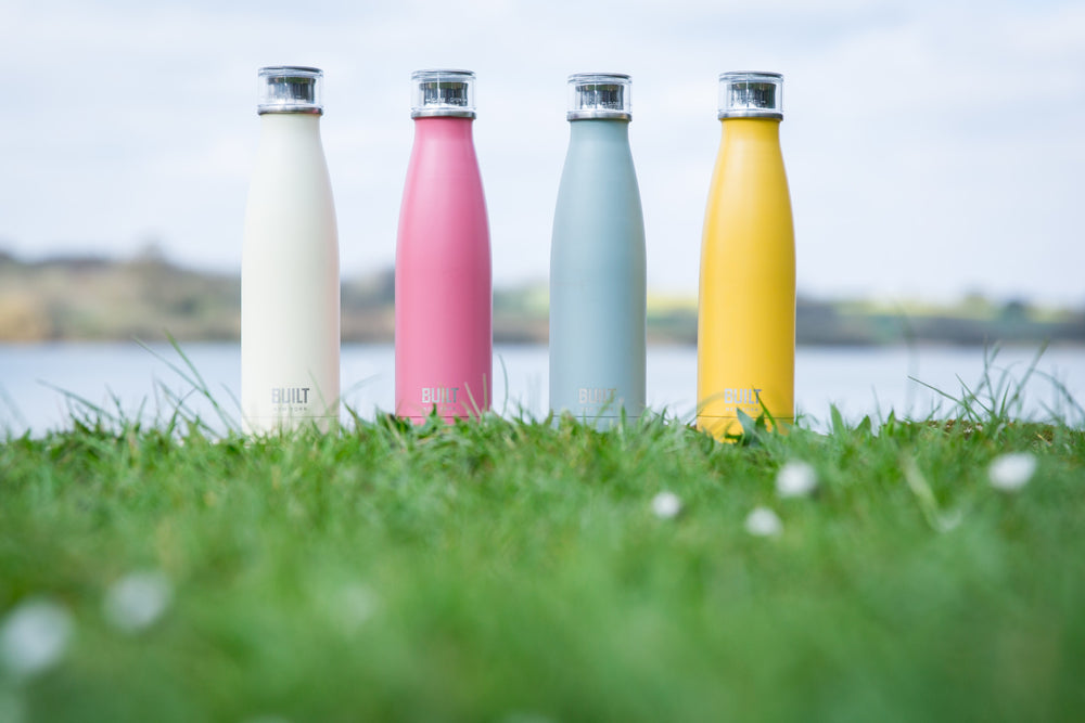 Built 500ml Double Walled Stainless Steel Water Bottle Vanilla