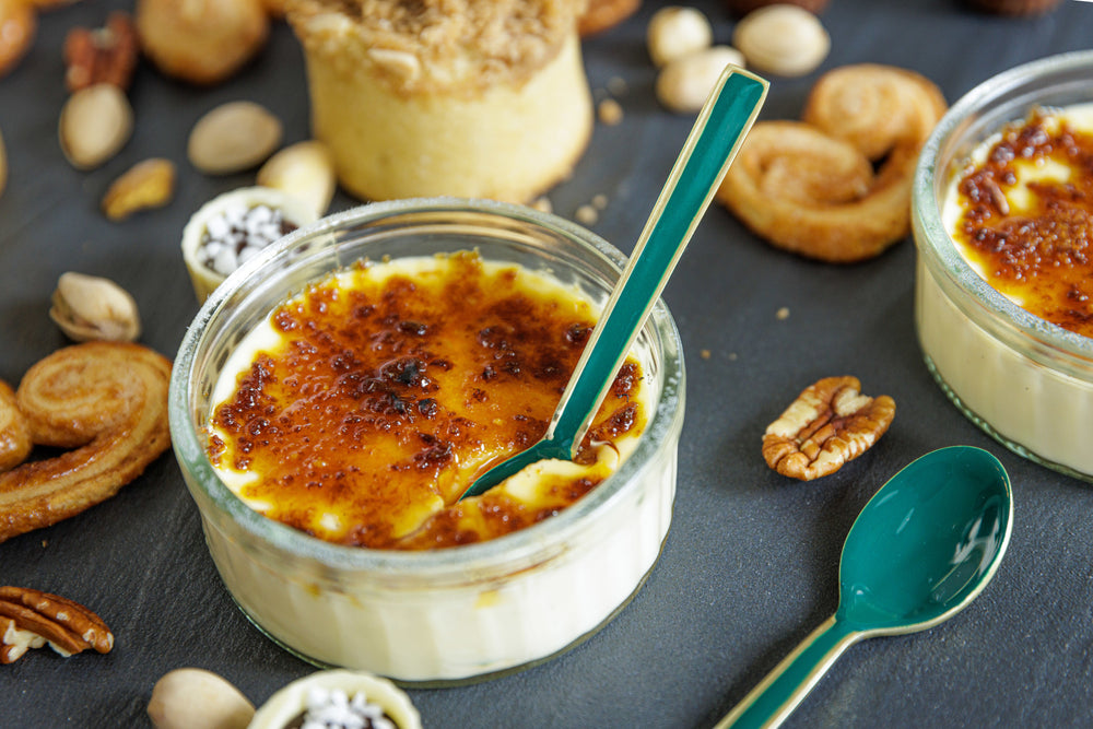 Artesà Set of Teaspoons - Green and Gold, 4 Pieces