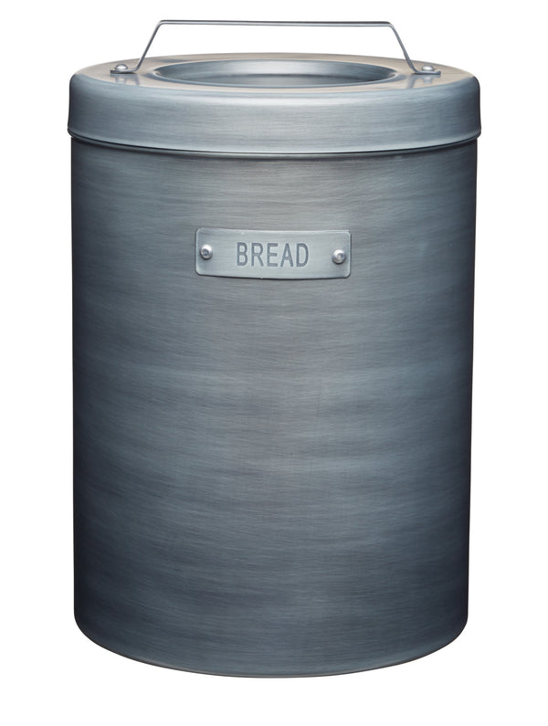 2pc Industrial Kitchenware Set including Metal Bread Bin, 23x34.5cm and Kitchen Towel Holder, 31cm image 3