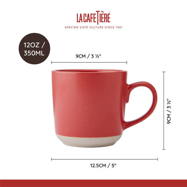 La Cafetière Ceramic Mug, Red, 350ML image 7