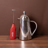 2pc Cafetière Set with Stainless Steel Havana 3-Cup Cafetiere and Red Battery Powered Milk Frother image 2