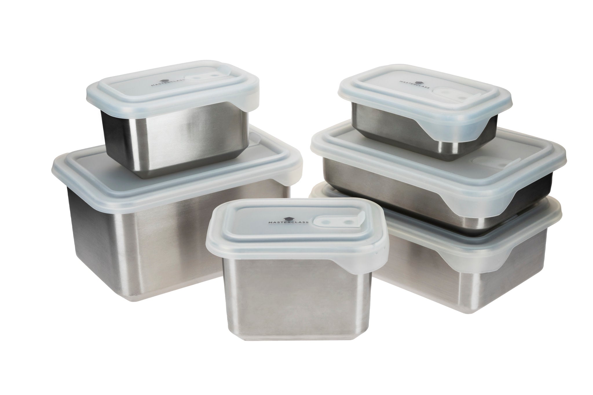 MasterClass All-in-One Stainless Steel Storage Container Set, 6 pc, fr ...