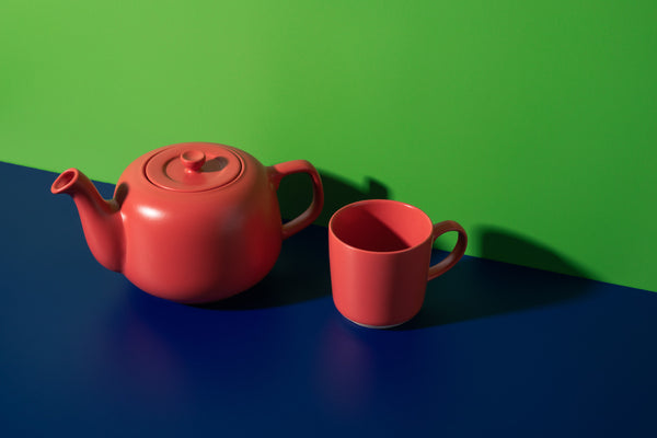 La Cafetière Classic Teapot 4 Cup , Red, 1.2L image 5