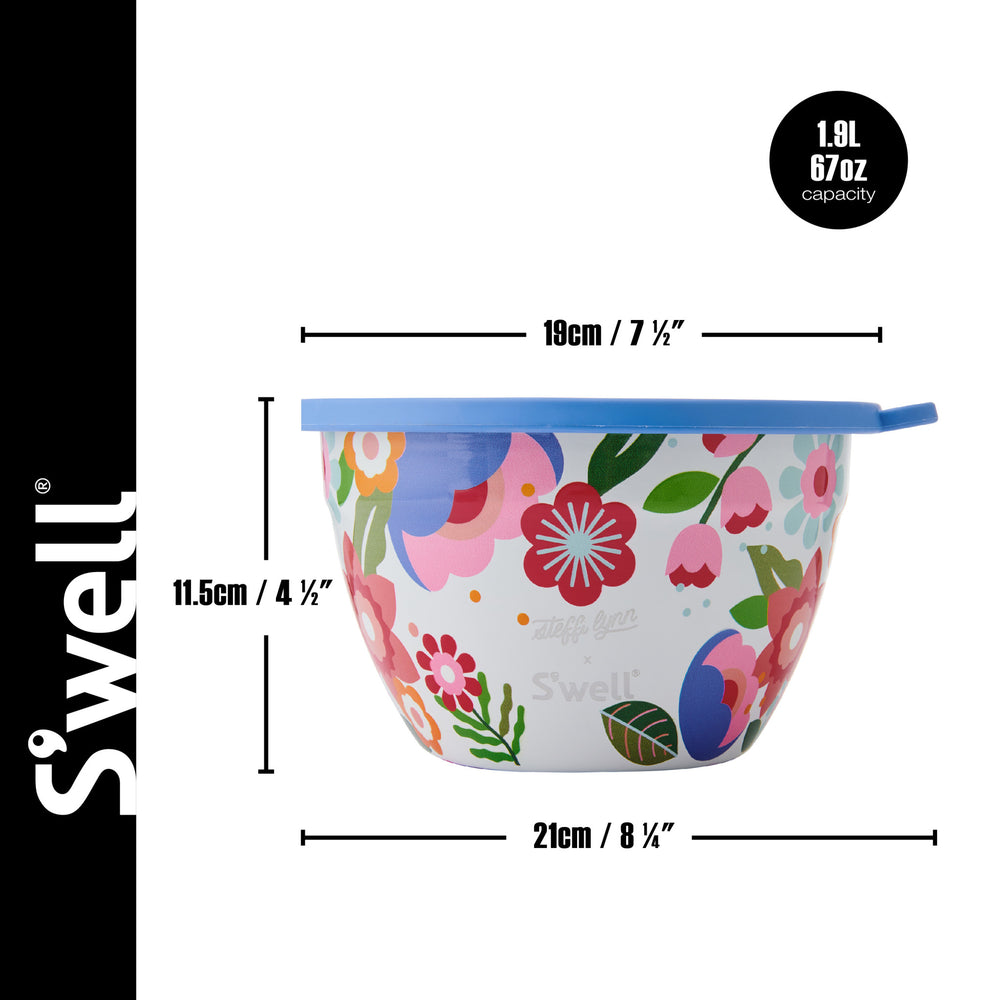 S'well Steffi Lynn Salad Bowl Kit, 1.9L