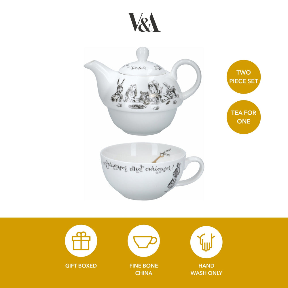 Victoria And Albert Alice In Wonderland Tea for One Teapot