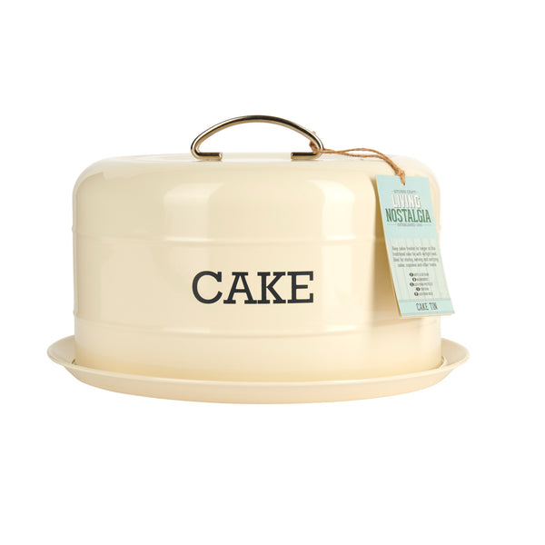 Living Nostalgia Antique Cream Domed Cake Tin image 11