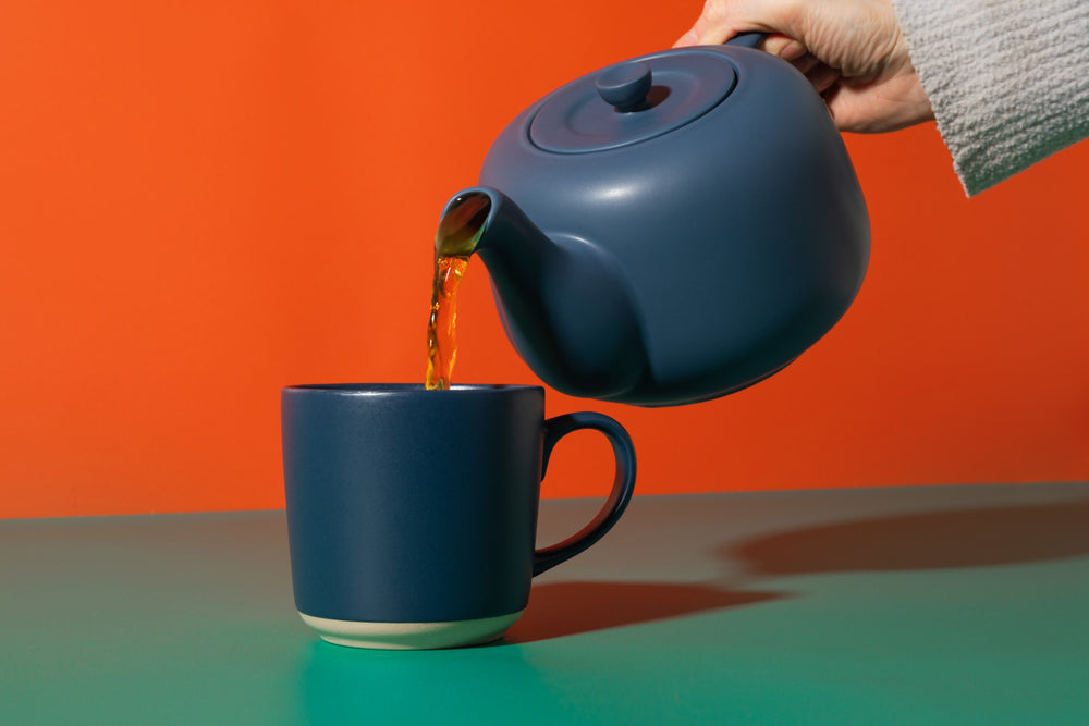 La Cafetière Classic Teapot 4 Cup, Navy, 1.2L