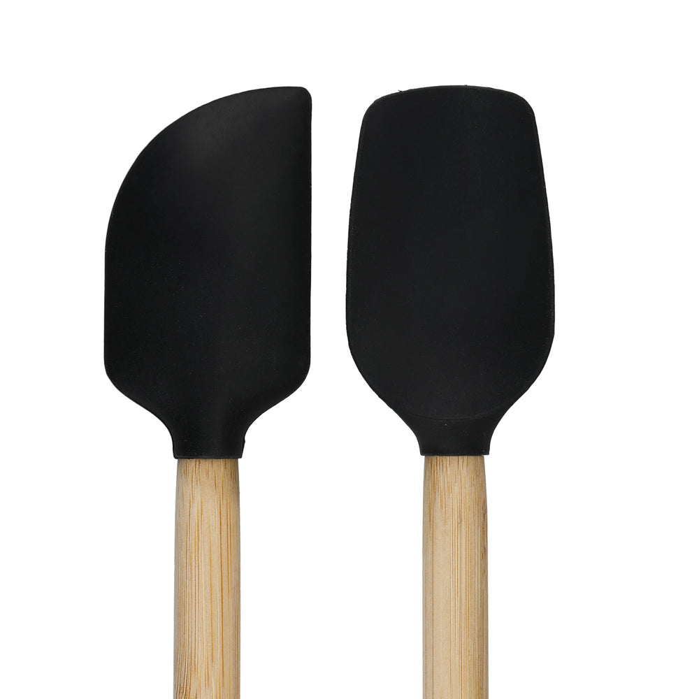 KitchenAid  2-Pack Mini Bamboo Spatulas with Heat Resistant and Flexible Silicone Heads