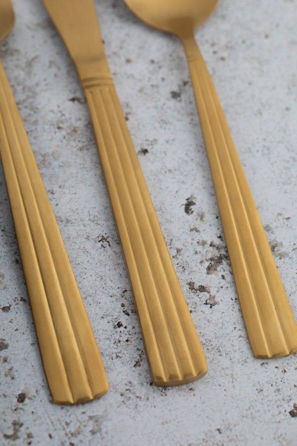 Mikasa Gold-Coloured Cutlery Set in Gift Box, Stainless Steel, 16 Pieces (Service for 4) image 6