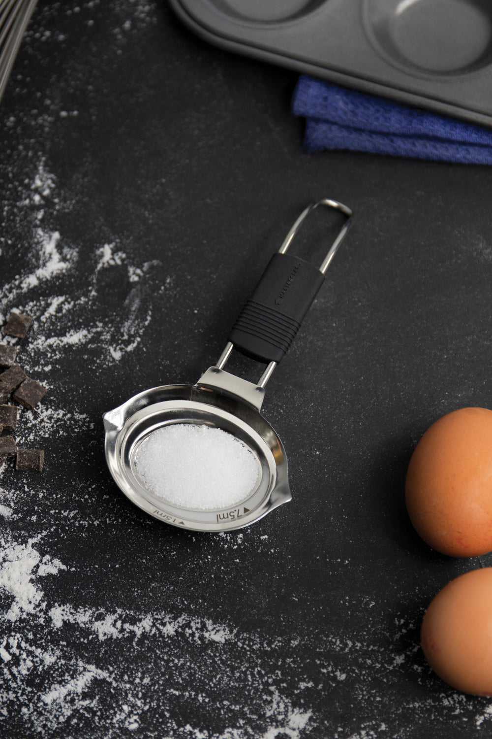 MasterClass All in 1 Measuring Spoon, Stainless Steel, Includes ½ Teaspoon to 1 Tablespoon Measures