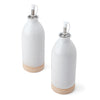 KitchenCraft Idilica Oil and Vinegar Bottles, Set of 2, Cream, 450ml image 3