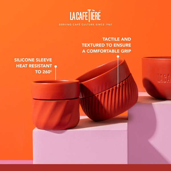 La Cafetière 3pc, Family Mug Set, 380ml, 200ml and 100ml, Red image 10