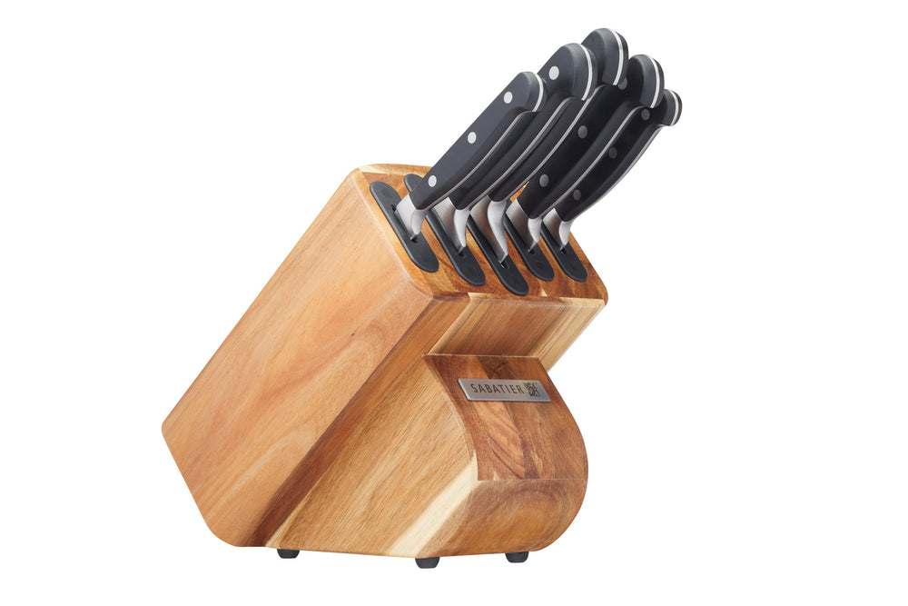Sabatier Classic Edgekeeper Acacia 5 Piece Knife Block image 1