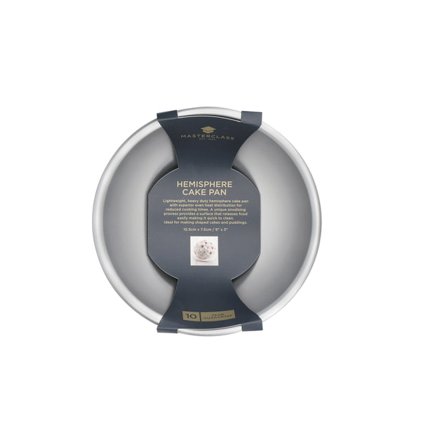 MasterClass Silver Anodised Hemisphere Cake Pan, 15cm image 4