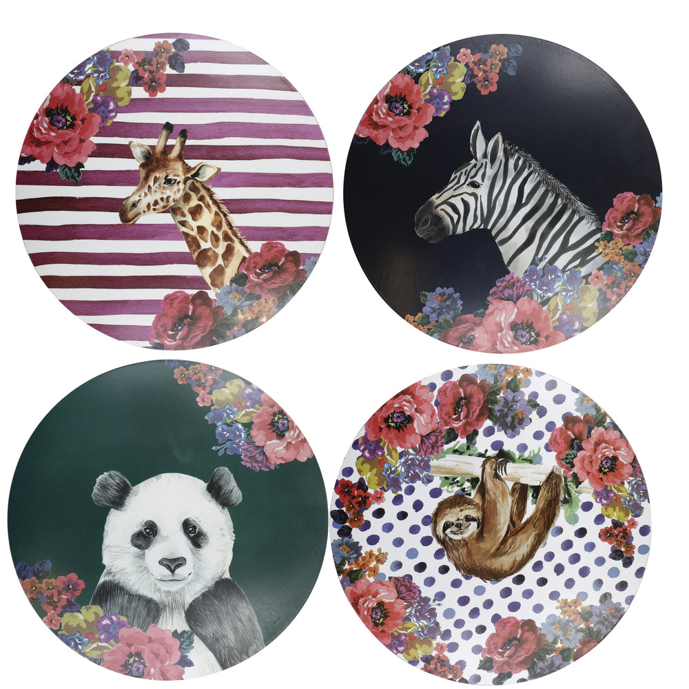 Mikasa Wild at Heart Cork Round Placemats, Set of 4, 25cm image 1