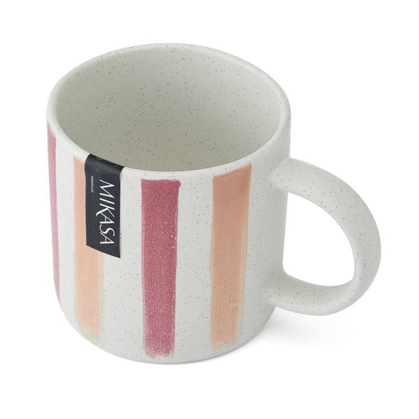 Mikasa Pink and Orange Stripe Mug, 380ML image 4