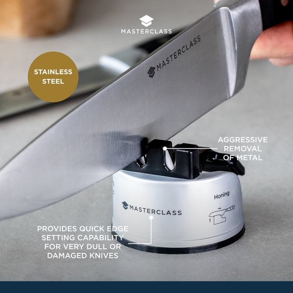 MasterClass Smart Sharp Dual Knife Sharpener, Silver image 9