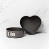 2pc Non-Stick Spring Form Loose Base Cake Pan Set with 18cm Round Cake Pan and Heart-Shaped Tin image 2