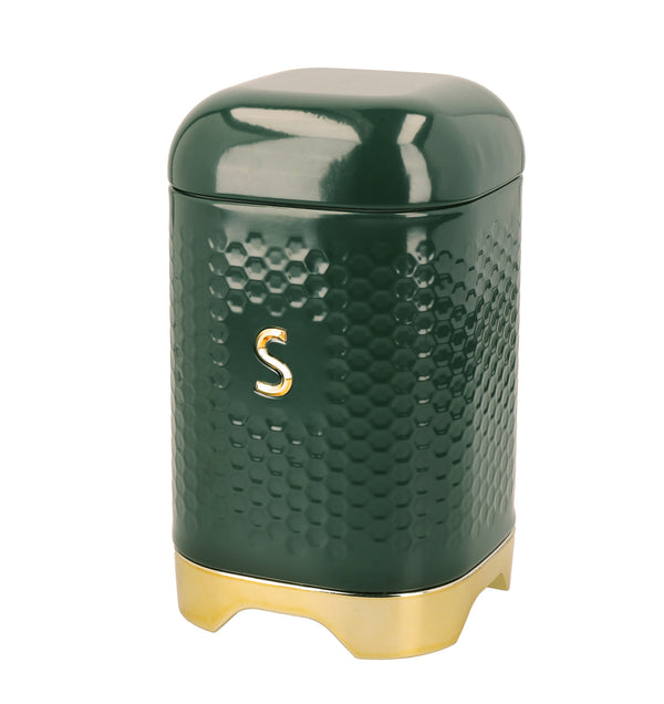 KitchenCraft Lovello Textured Hunter Green Sugar Canister image 3