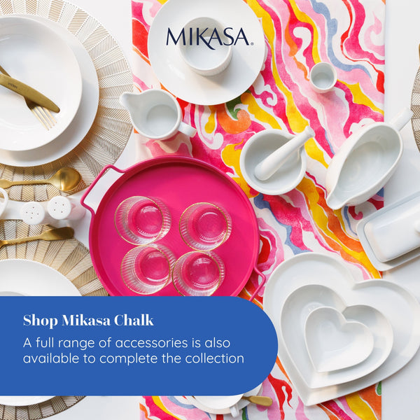 Mikasa Chalk Porcelain Teacup and Saucer Set, Set of 2, 220ml, White image 8