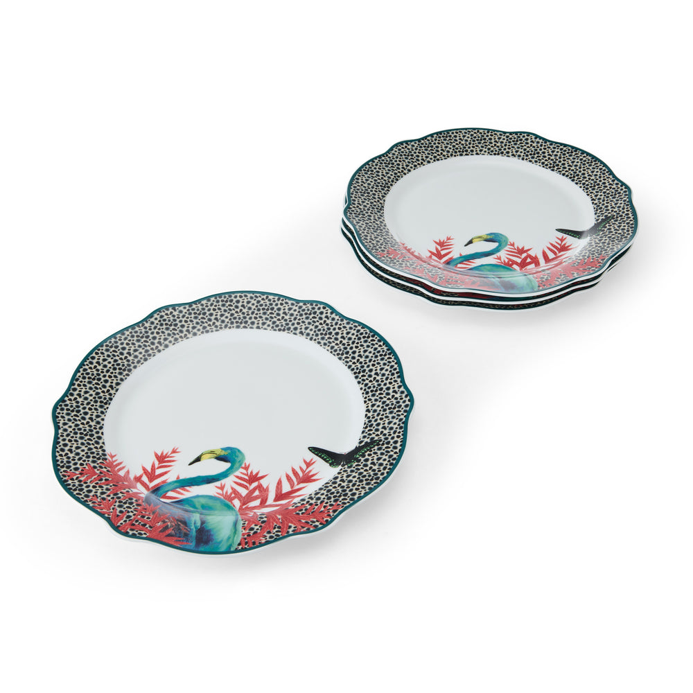 Mikasa x Sarah Arnett Porcelain Dinner Plate, Set of 4, 27cm