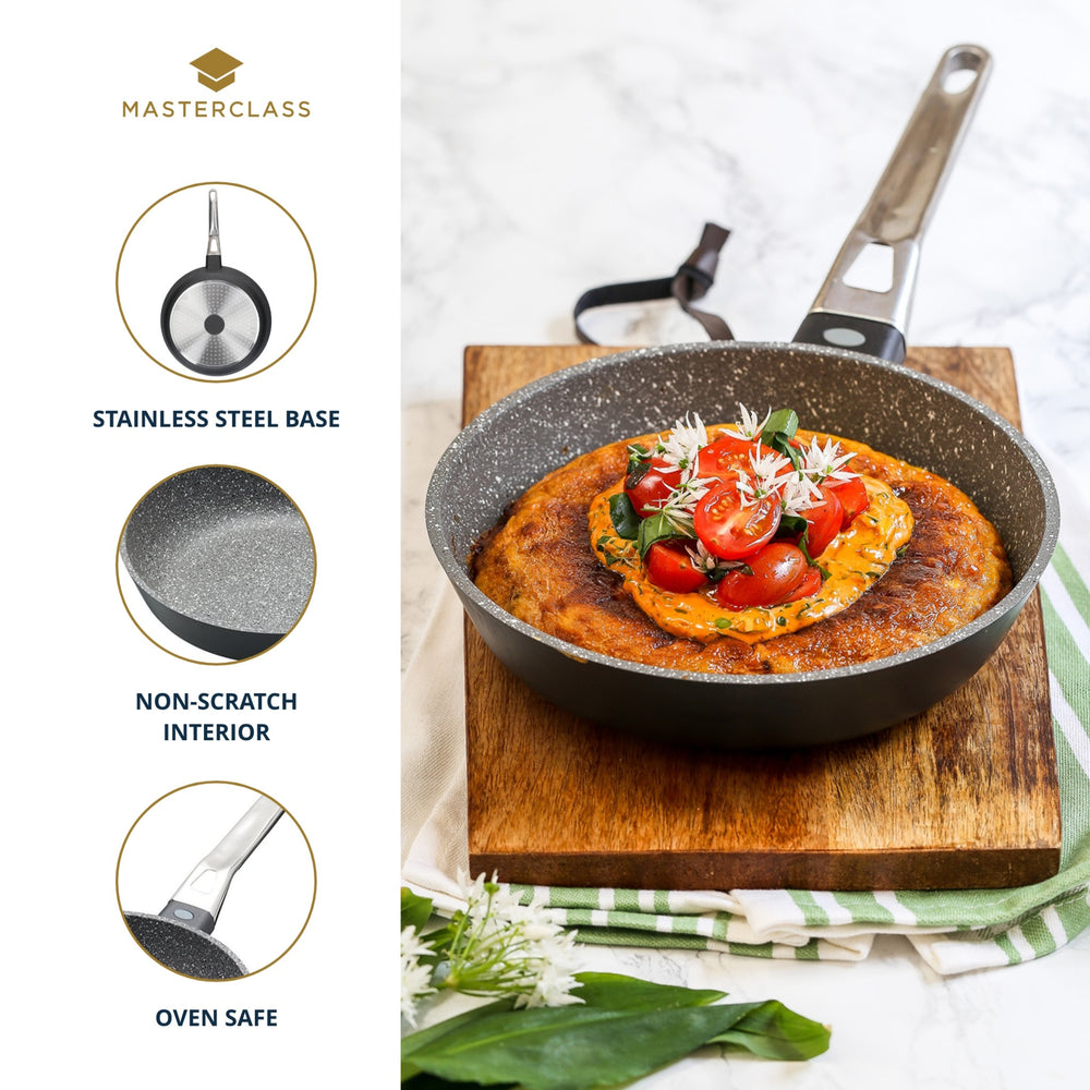 MasterClass Cast Aluminium Fry Pan, 20cm