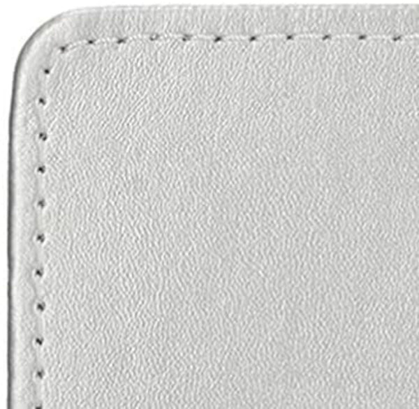 Creative Tops Naturals Premium Pack Of 4 Stitched Edge Faux Leather Placemats Metalic Silver image 6